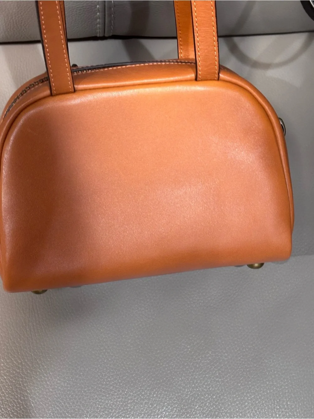Coach Leather Satchel twin turnlock top handle handbag *like new*